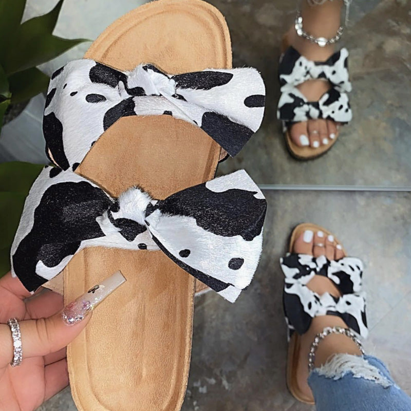 Bowknot Flat Bottom Sandals