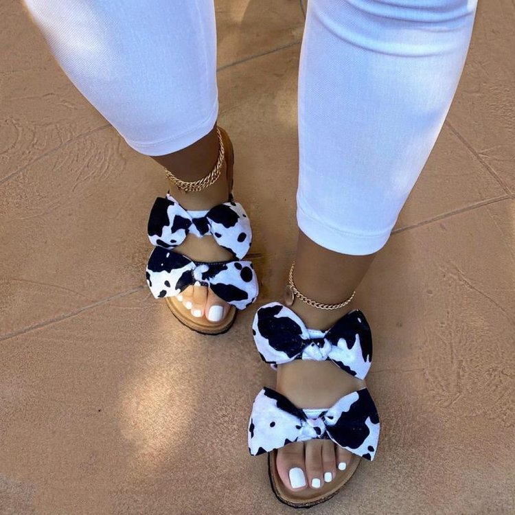 Bowknot Flat Bottom Sandals