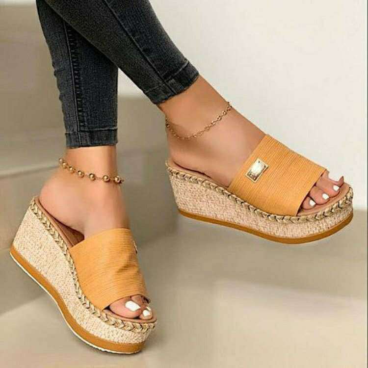 Platform sandals wedge heels