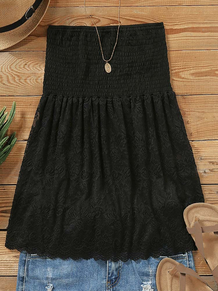 Strapless Lace Top