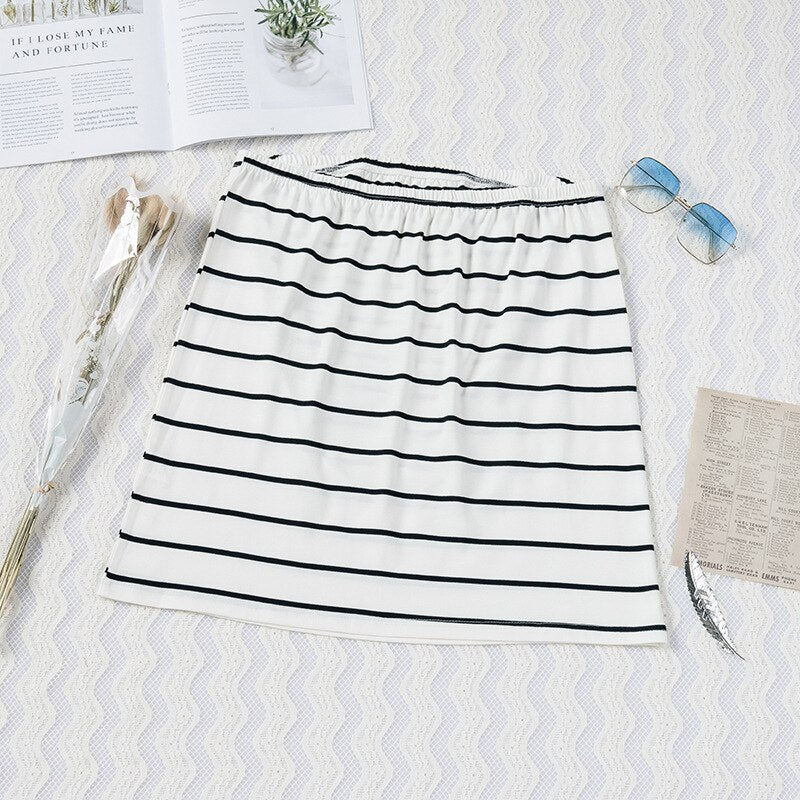 Striped off-shoulder Top
