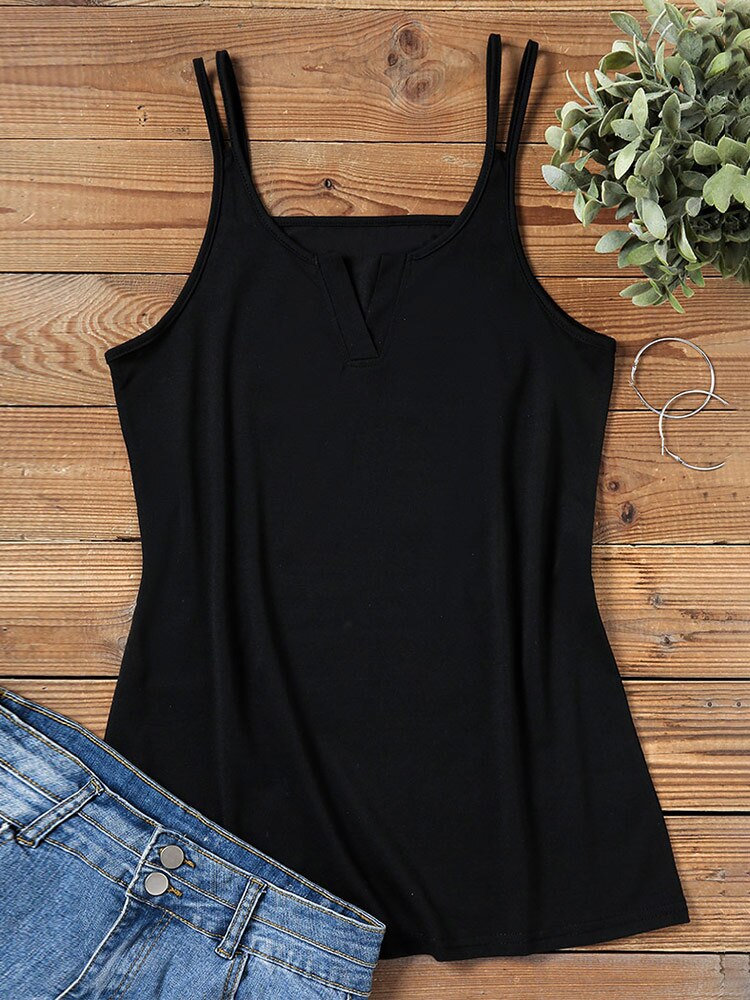Neck Notched Top