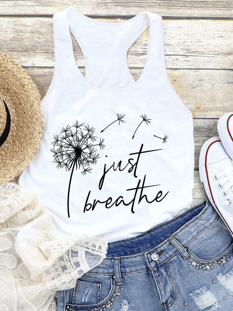 Just Breathe White Top