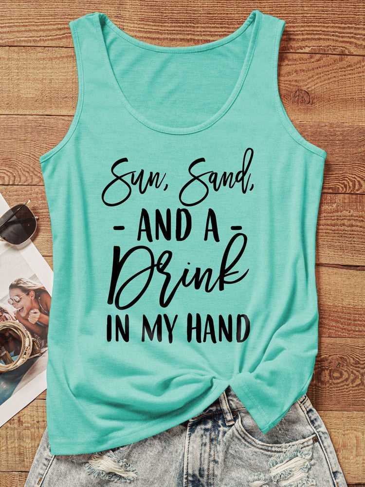 Funny Print Tank Top