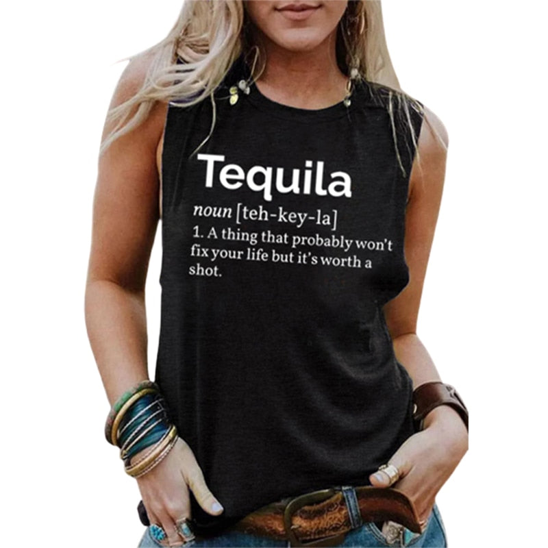 Tequila Definition Sleeveless Tee