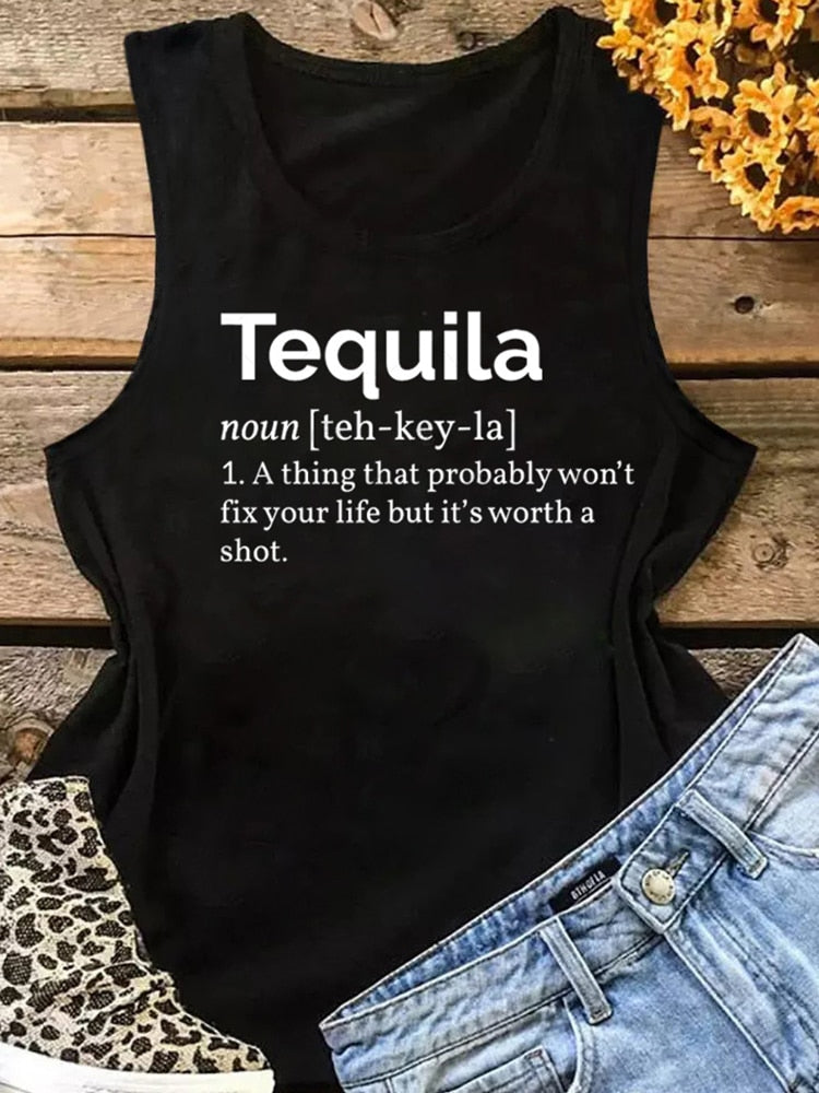 Tequila Definition Sleeveless Tee