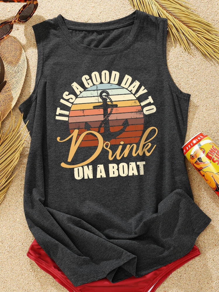 It is a good day to drink on a boat