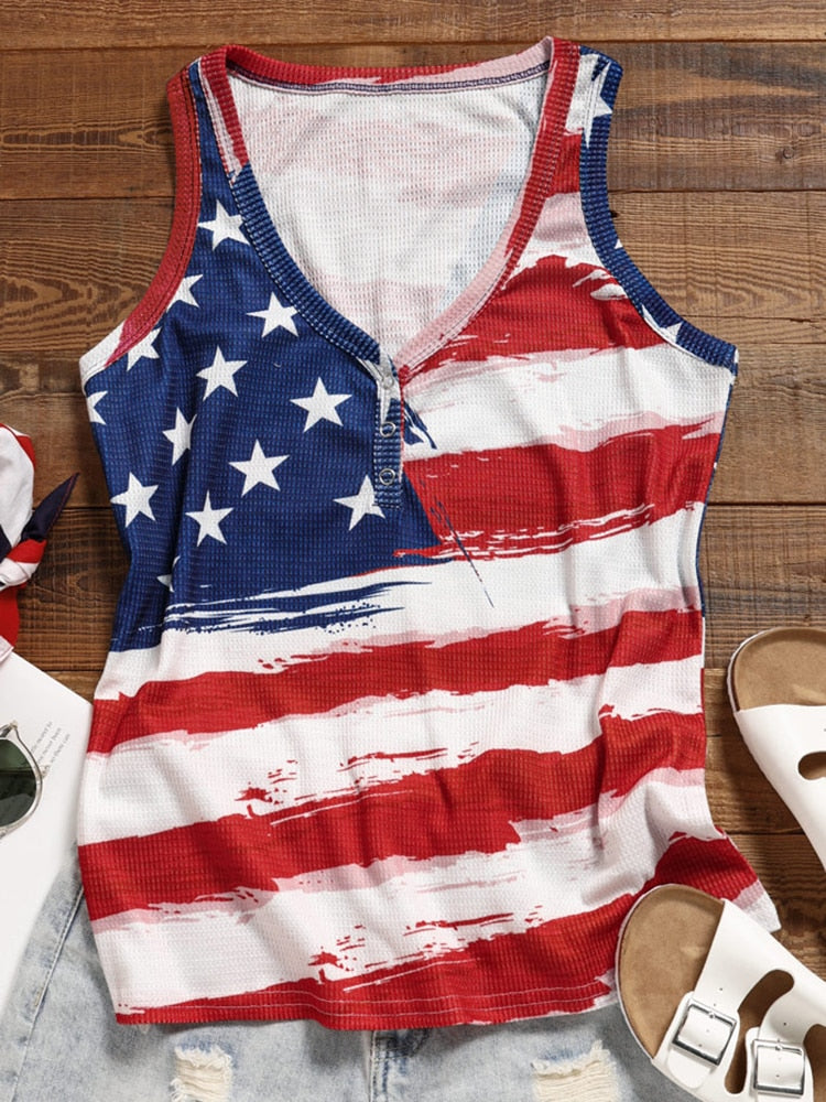 American Flag Tank Top