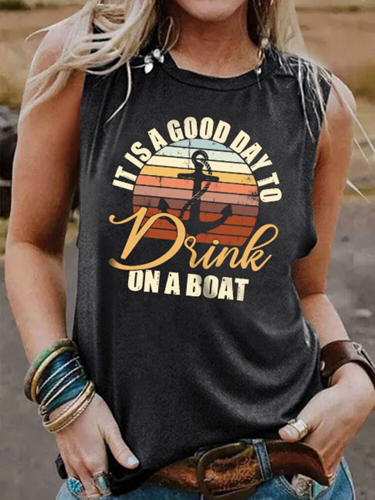 It is a good day to drink on a boat