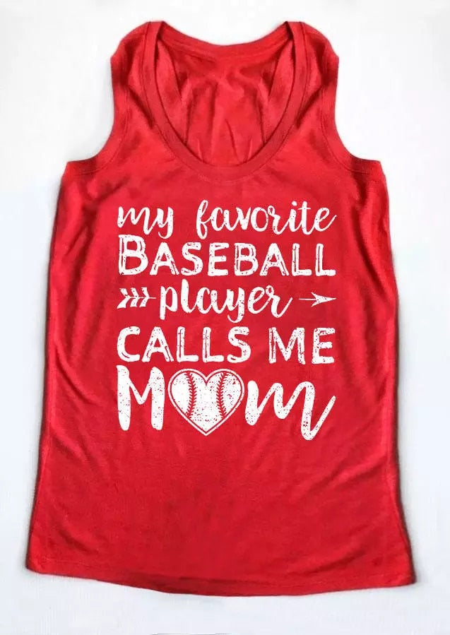 My Favorite Baseball Player Calls Me Mom Tank