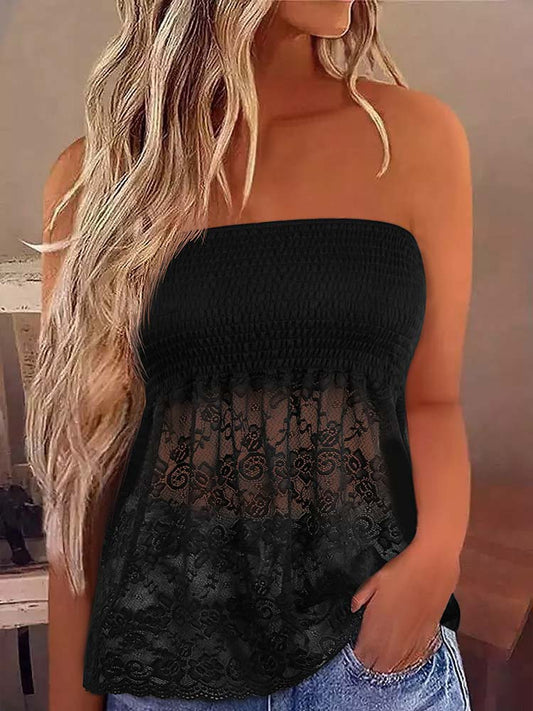 Strapless Lace Top