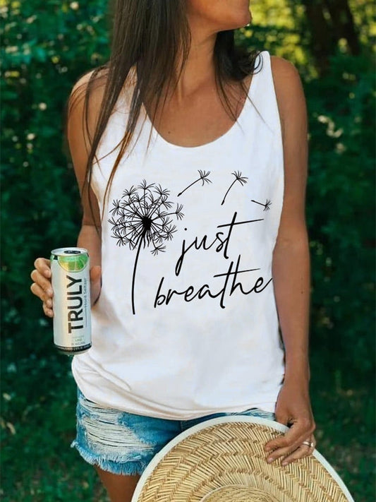 Just Breathe White Top