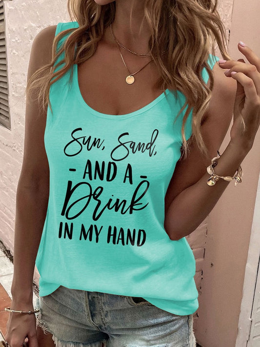 Funny Print Tank Top