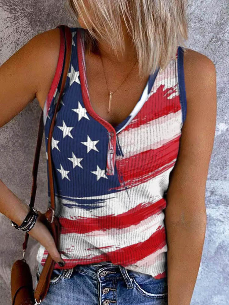 American Flag Tank Top