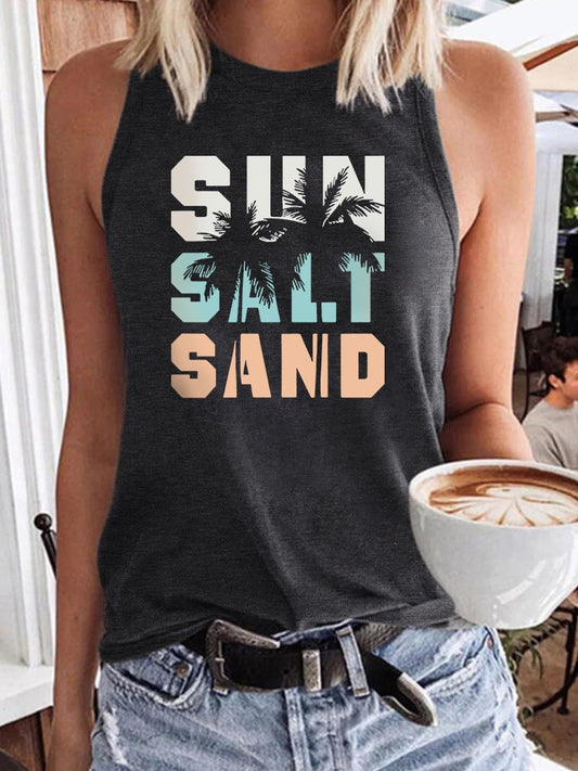 Sun Salt Sand Beach Coconut Tree Shirt