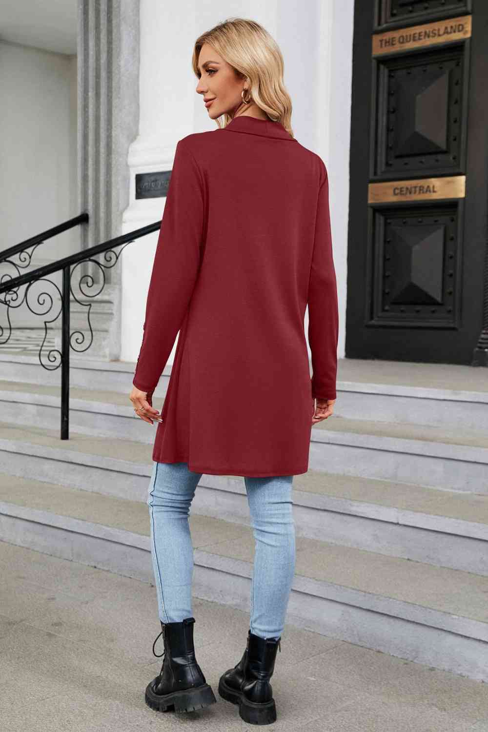 Long Sleeve Open Front Cardigan